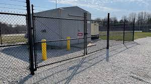 Commercial ornamental steel fence
